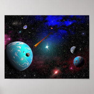 Póster Sistema solar C-9G6A