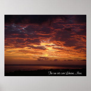 Póster Sistemas de The Sun sobre Lahaina, Maui