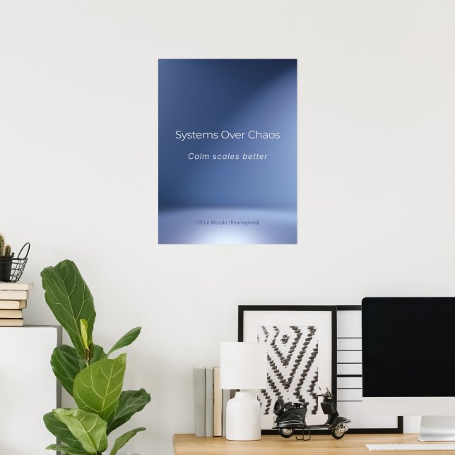 PÓSTER SISTEMAS SOBRE CAOS (Oficina en casa)