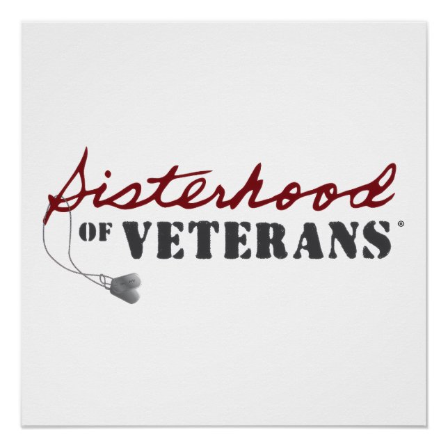 Póster Sisters of Veterans Military Pride Design (Anverso)