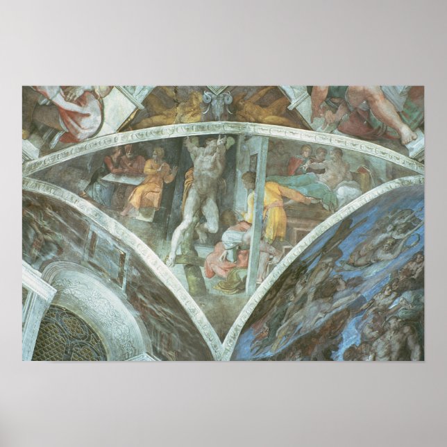 Póster Sistine Chapel Ceiling: Haman (Frente)