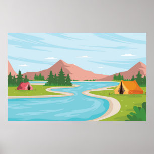 Póster Sitio de campamento
