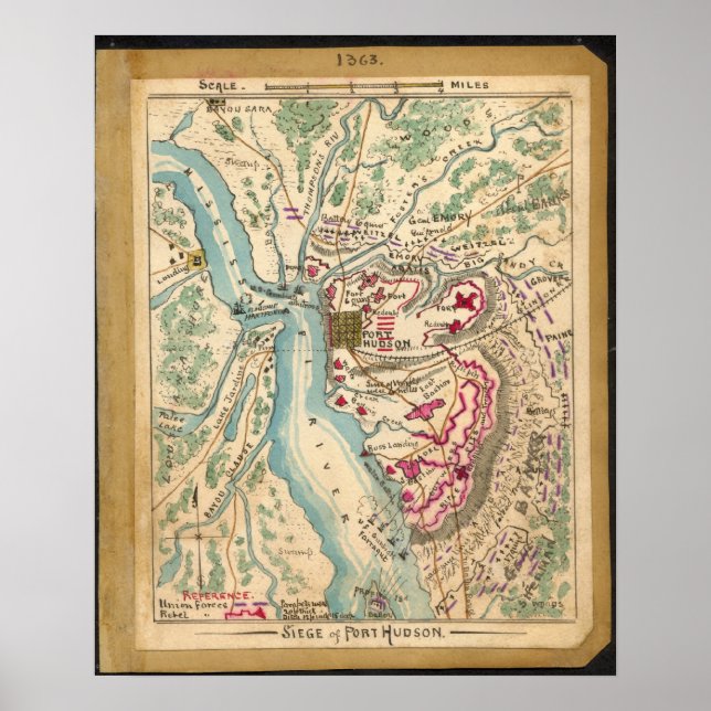 Póster Sitio de Port Hudson (Frente)