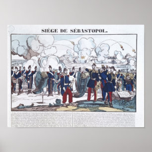 Póster Sitio de Sebastopol, 1854-55