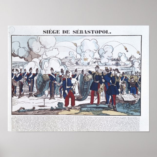 Póster Sitio de Sebastopol, 1854-55 (Frente)