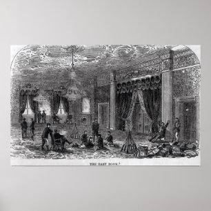 Póster Sitio del este de la Casa Blanca durante el civil