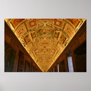 Póster Sitio del mapa de Vatican