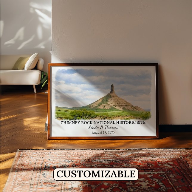Póster Sitio Histórico Nacional Chimney Rock Nebraska (Subido por el creador)
