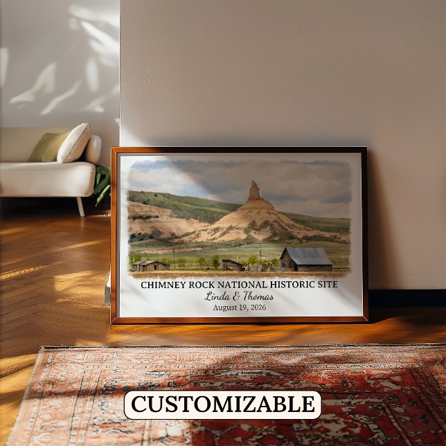 Póster Sitio Histórico Nacional Chimney Rock Nebraska (Subido por el creador)