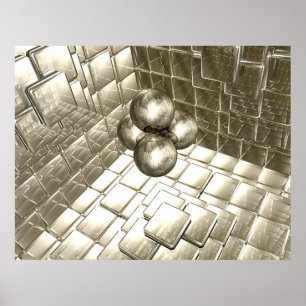 Póster Sitio reflector del oro