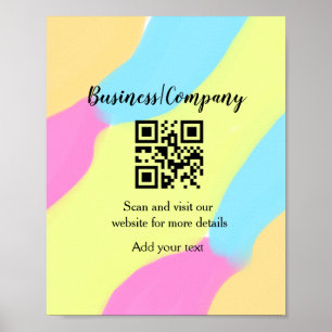 Póster Sitio web simple de la empresa de negocios código