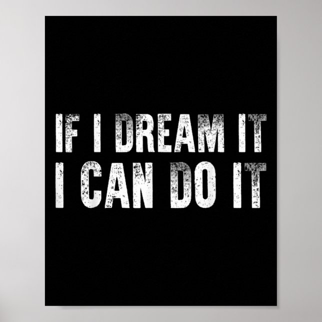 Póster Sitive Affirmation Success Quote Men Women Teen Bo (Frente)