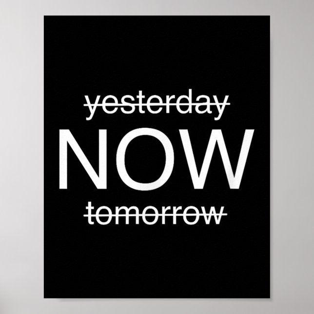 Póster Sitive Mindset – Live In The Moment Motivational D (Frente)