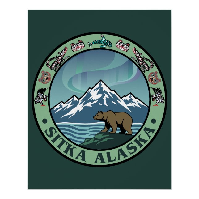 Póster Sitka Alaska Estados Unidos (Anverso)