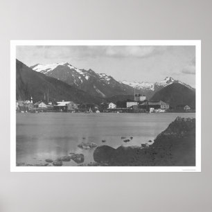 Póster Sitka Harbour Alaska 1908