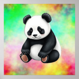 Póster Sitting Baby Panda