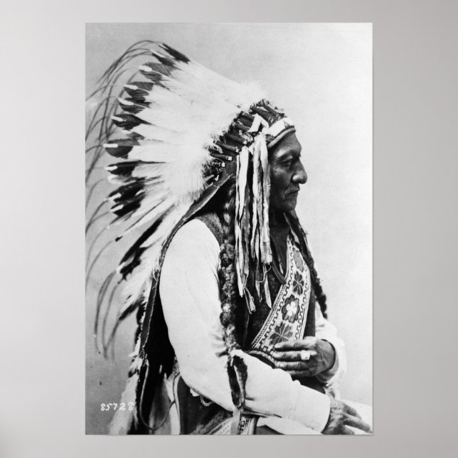 Póster Sitting Bull, a Hunkpapa Sioux (Frente)
