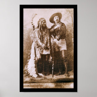 Póster Sitting Bull & Buffalo Bill 1891