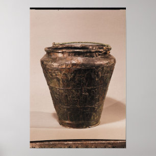 Póster Situación con tres bandas decorativas de reposo