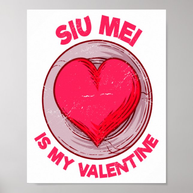Póster Siu Mei Is My Valentine Barbecue Chinese Food Humo (Frente)