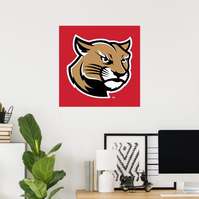 Póster SIUE Cougars (Oficina en casa)