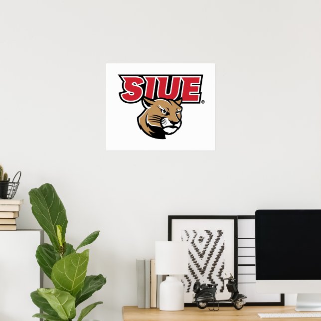 Póster SIUE Cougars (Oficina en casa)
