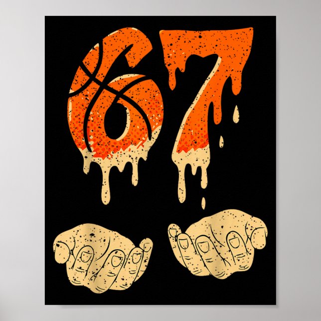 Póster Six Seven 6 7 Gen Alpha Slang Basketball Ice Cream (Frente)