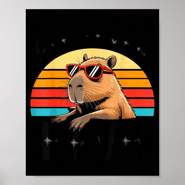 Póster Six Seven Bruh 67 Meme Capybara  (Frente)