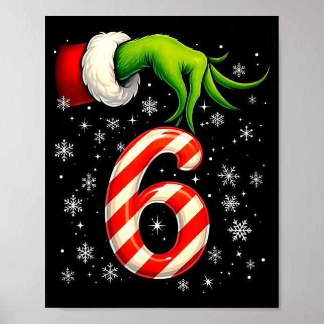 Póster Six Seven Funny Christmas Couple Matching Meme  (Frente)