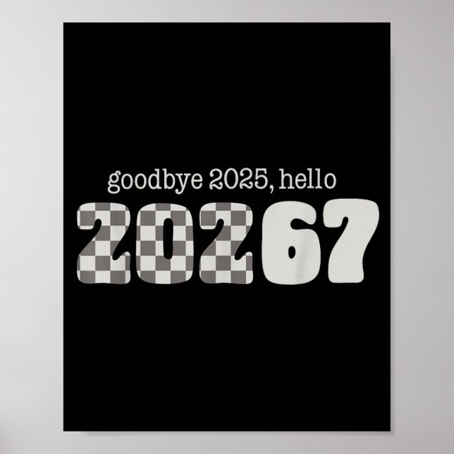 Póster Six Seven Kids New Years Goodbye 2026 Hello 67 Num (Frente)