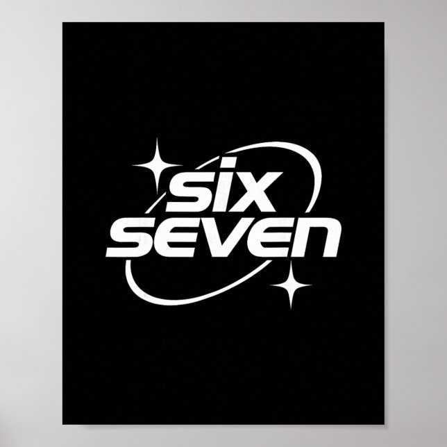 Póster Six Seven Meme Cool Y2k 67 Gen Alpha Slang  (Frente)