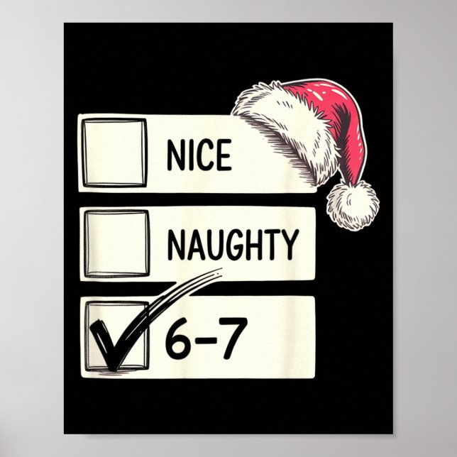 Póster Six Seven Nice Naughty 6-7 Slang  (Frente)