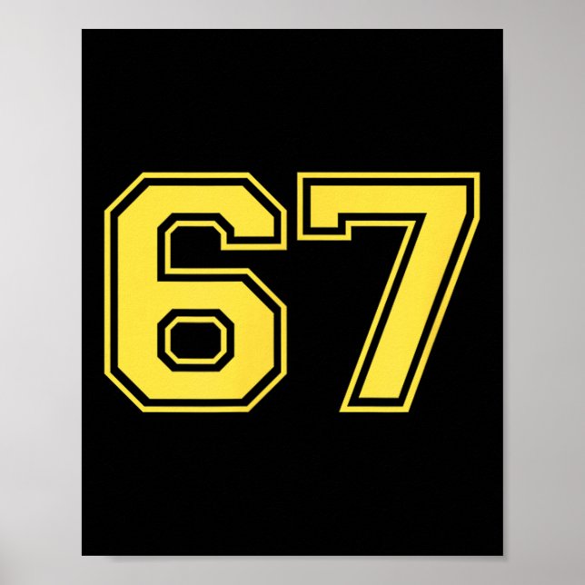 Póster Six Seven Trending 67 Logo  (Frente)
