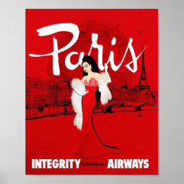 Póster Sizzling in Paris Art Print