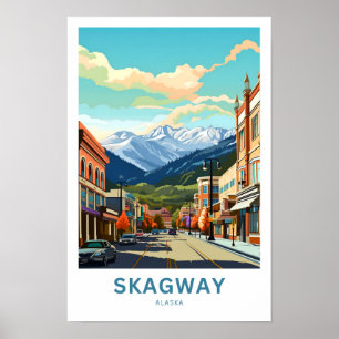 Póster Skagway Alaska Travel Print