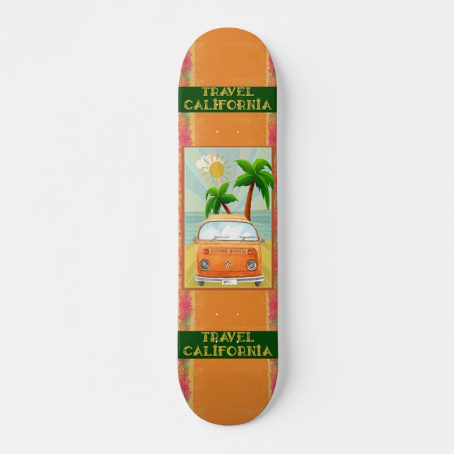 Poster: Skateboard de Viajes de California (Anverso )
