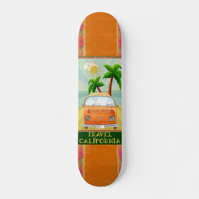 Poster: Skateboard de Viajes de California (Anverso )
