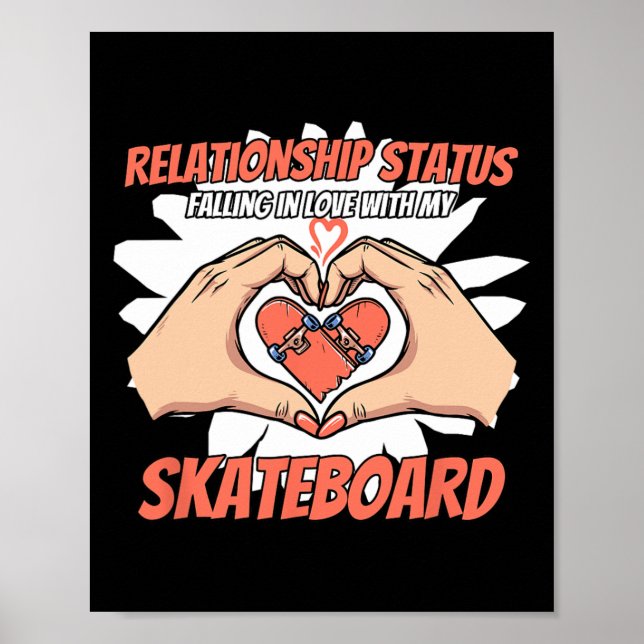 Póster Skateboard Skating Skateboarding Skater Complicate (Frente)