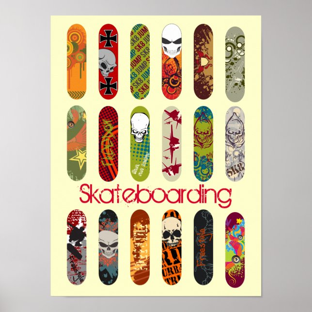 Póster Skateboarding (Frente)