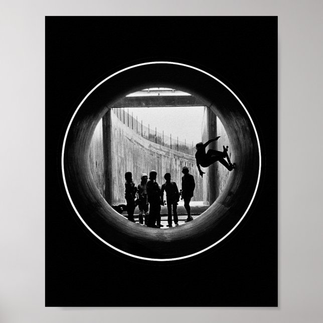 Póster Skateboarding en la tubería de Mt. Ldy (Frente)
