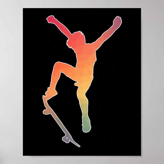 Póster Skateboarding |Para los aficionados al Skateboardi (Frente)