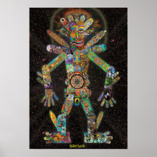 Póster Skatebotron el robot gigante