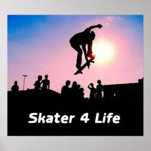 Póster Skater 4 Life Poster