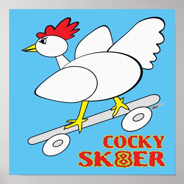Póster Skater Cocky (Frente)
