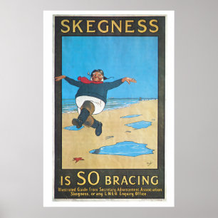 Póster Skegness, Poster de Viajes Vintage de Inglaterra