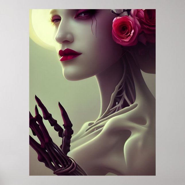 Póster Skeleton Bone Woman (Frente)