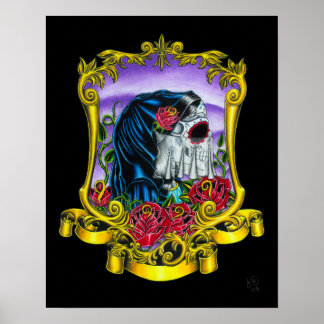 Póster Skeleton Bride Print