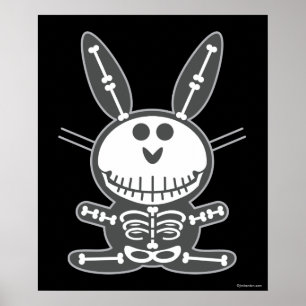Póster Skeleton Bunny