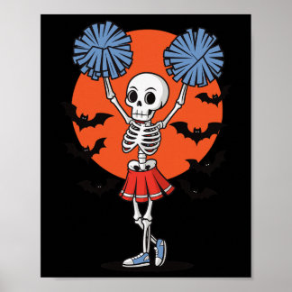 Póster Skeleton Cheerleader Cheerleading _3 