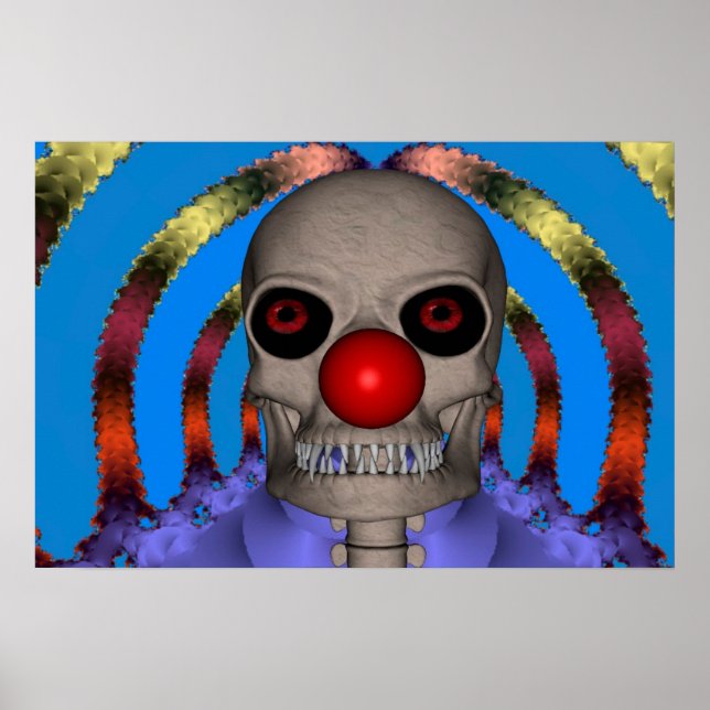 Póster Skeleton Clown (Frente)